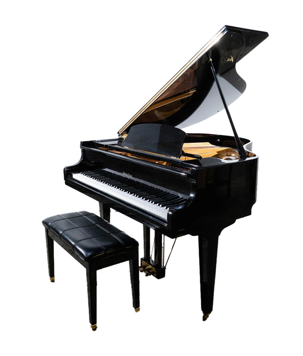 Wurlitzer C-143 Grand Piano | Polished Ebony | 4'8"| Serial No. 62110 | Used