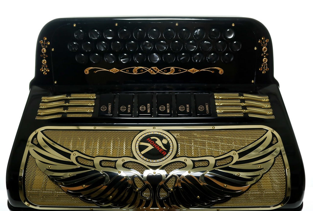 Hohner Anacleto Rey Aguila TT 5S FBbEb/GCF Accordion Black