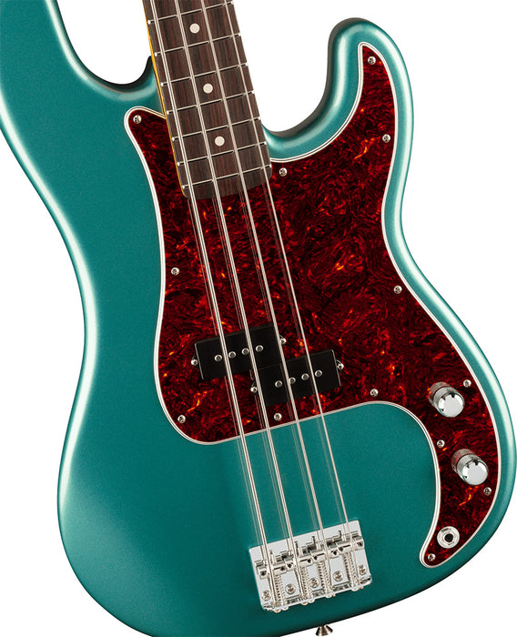 Fender American Professional Classic Precision Bass, Rosewood Fingerboard - Faded Sherwood Green Metallic