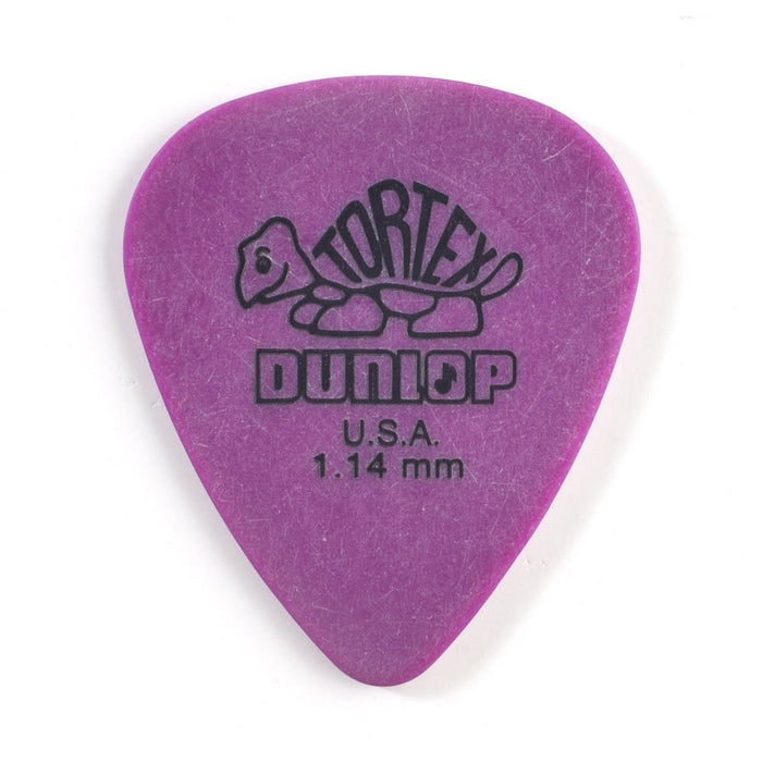 Dunlop Tortex Standard 1.14mm Purple Guitar Pick - 12 Pack