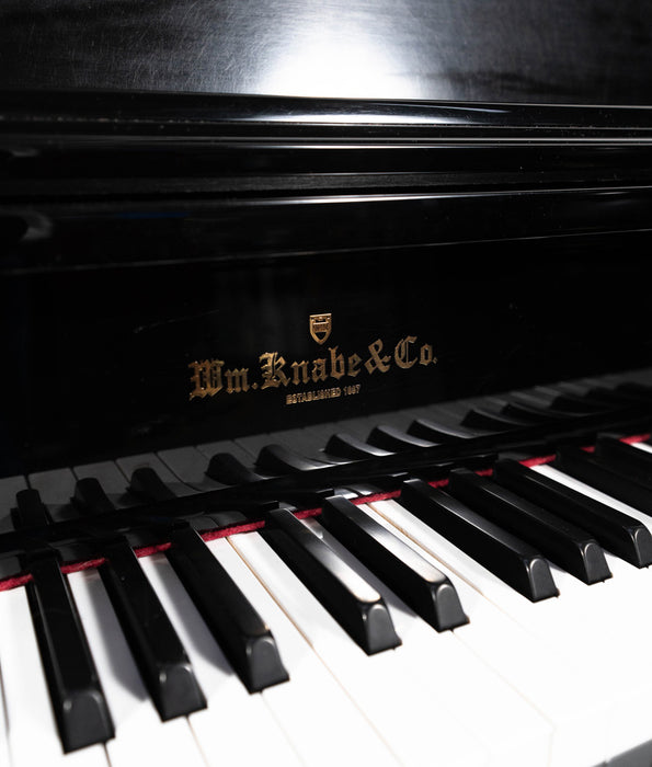 W.M. Knabe WMV-245 Upright Piano (2015) | Polished Ebony | Used