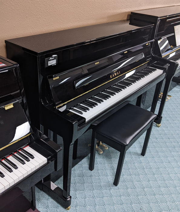 UTSA 2023 Kawai K200 Professional Upright Piano | Polished Ebony | 45"| Serial No. F195279 | Used