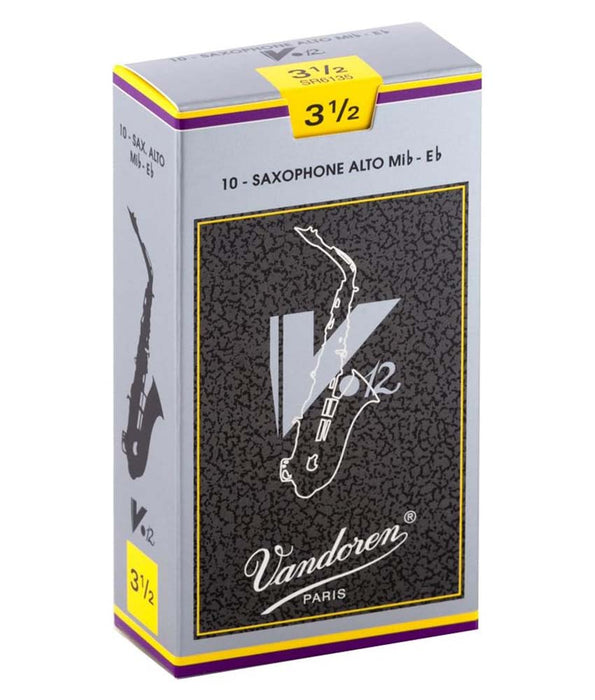 Vandoren V12 #3.5 Alto Sax Reeds - 10 Pack