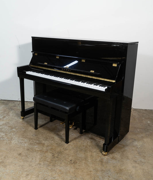 Kawai K300 Studio Upright Piano (2017) | Polished Ebony | Used