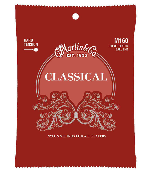 Martin M160 Classical Nylon Ball End Hard Tension Guitar Strings