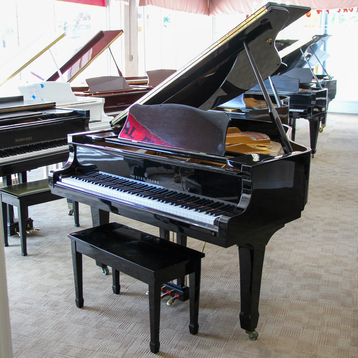 Young Chang G157 Polished Ebony Baby Grand PianoAlamo Music CenterYoung ...