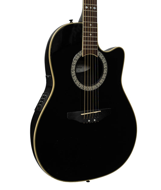 Pre-Owned Ovation Celebrity CC057 Acoustic-Electric Guitar - Black | Used