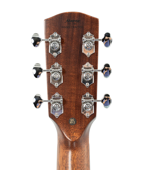 Alvarez LF70EHB Laureate OM Spruce/Rosewood Acoustic-Electric Guitar - Herringbone Blacktop