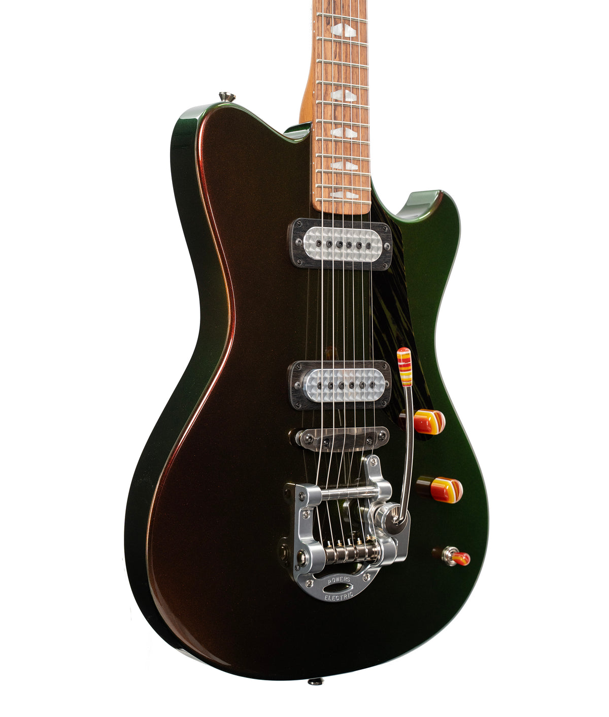 Powers Electric A-Type Electric Guitar FF42/Camtail - Chroma