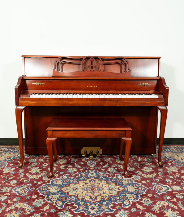 Yamaha MX500 Queen Anne Upright Piano | Polished Mahogany | SN: 256709 | Used