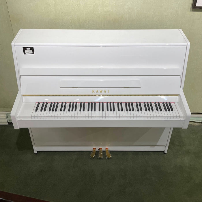 Kawai 43.3” K-15 Continental Upright Piano | Polished White