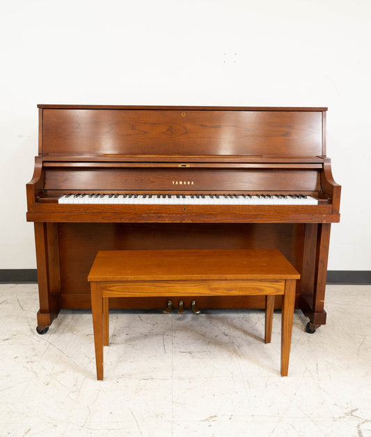 Yamaha P22 Upright Piano (2002) | Satin Walnut | Serial No. 282839 | Used