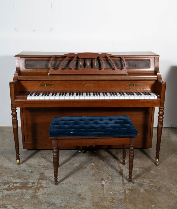 Kawai 708- E Upright Piano (1986) | Walnut | Serial No. 1702487 | Used
