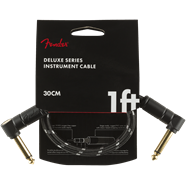 Fender Deluxe Series Instrument Cable, Angle/Angle, 1', Black Tweed