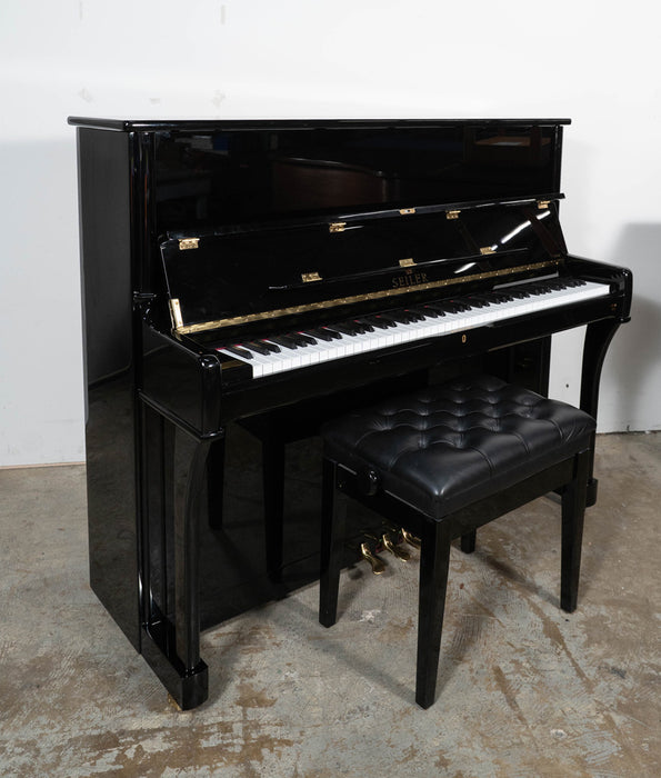 Eduard Seiler ED-126 Upright Piano | Polished Ebony | Used