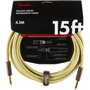 Deluxe Series Instrument Cable, Straight/Straight, 15', Tweed