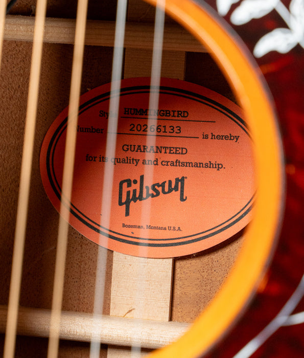 Pre-Owned 2026 Gibson Hummingbird Original Acoustic-Electric Guitar - Heritage Cherry Burst | Used