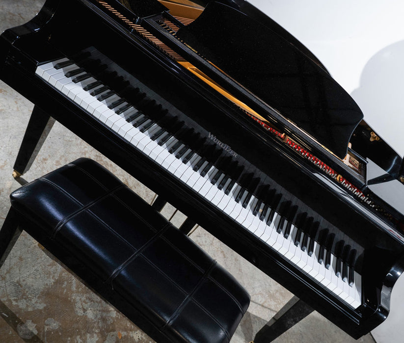 Wurlitzer C-143 Grand Piano | Polished Ebony | 4'8"| Serial No. 62110 | Used