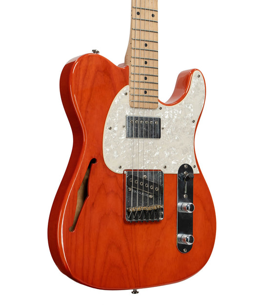 Pre-Owned G&L ASAT Classic Bluesboy Semi-Hollow Body Electric Guitar - Clear Orange | Used