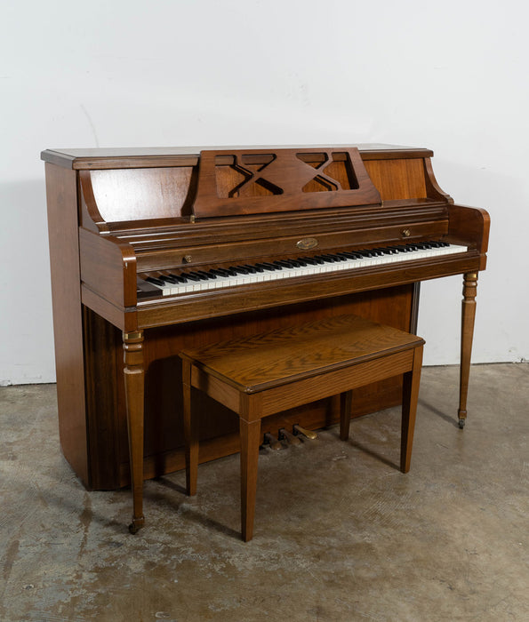 Wurlitzer Upright Piano (1981) in Satin Walnut | Model 1740 | Serial No. 1648510 | Used