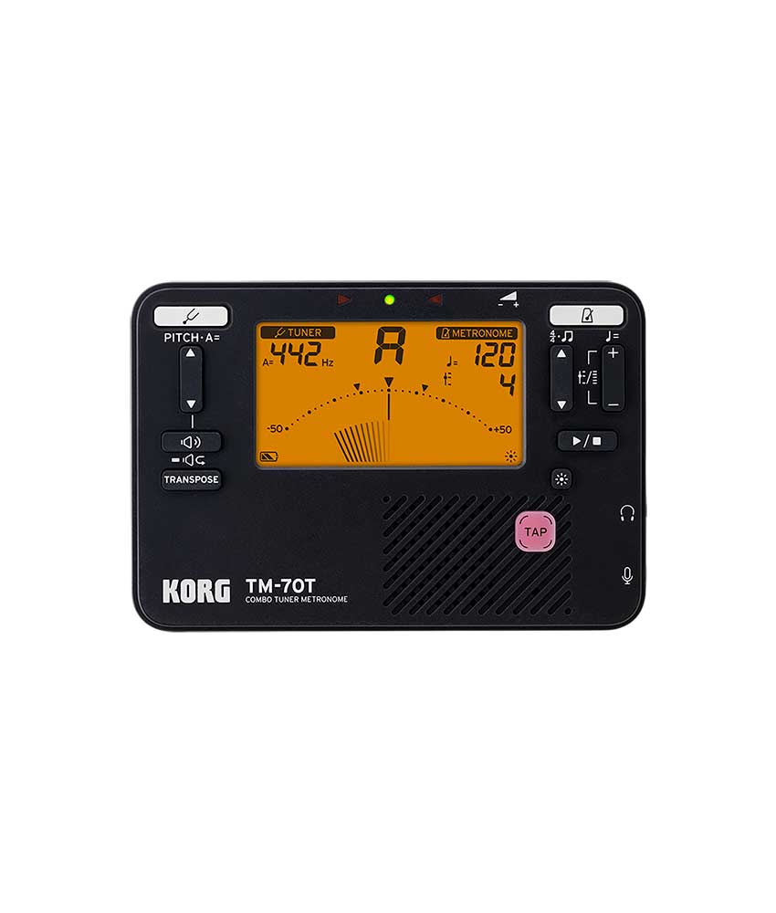Korg TM-70C Tuner and Metronome - Black — Alamo Music Center