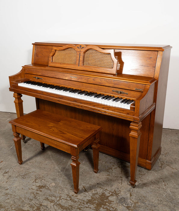 1989 Baldwin Acrosonic 255A Upright Piano | Oak | Serial No. 1468581 | Used