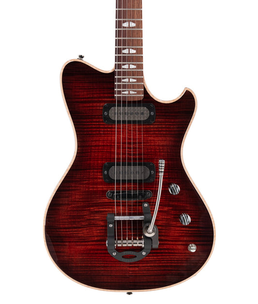 Powers Electric A-Type Select Electric Guitar- Maple Cabernet Red | New