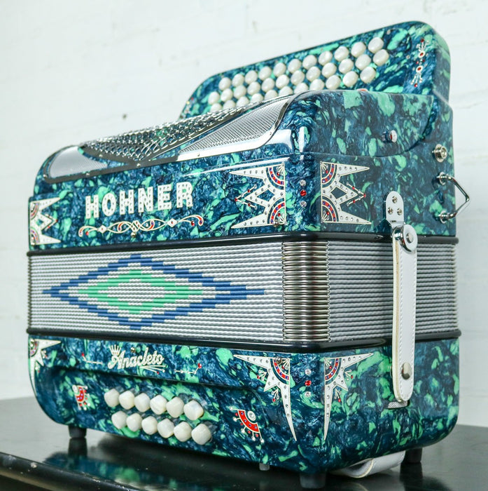 Hohner Anacleto Rey Del Norte TT GCF/EAD Accordion Green