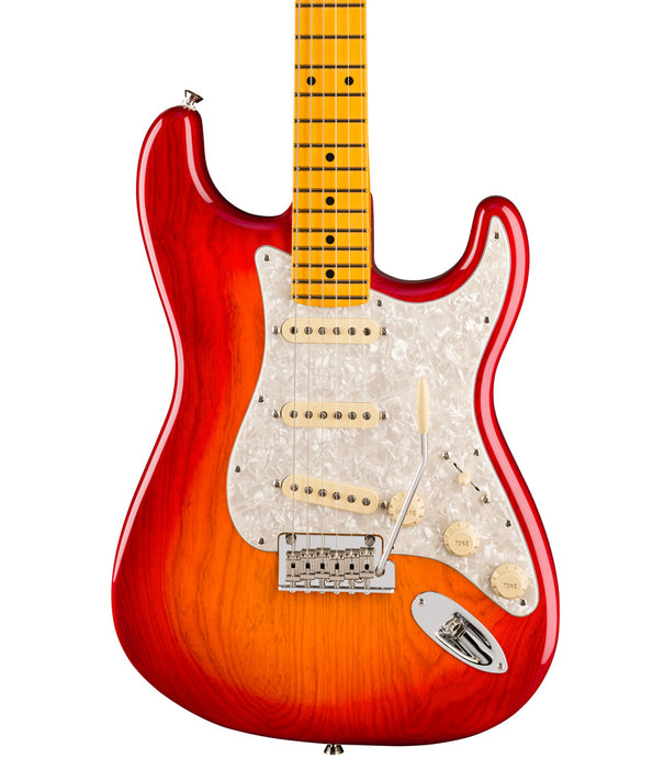 Fender American Professional Stratocaster Electric Guitar - Maple Fingerboard, Aged Cherry Burst | New