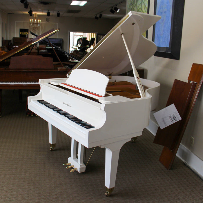 D.H Baldwin C172 5'8" White Polished Grand Piano