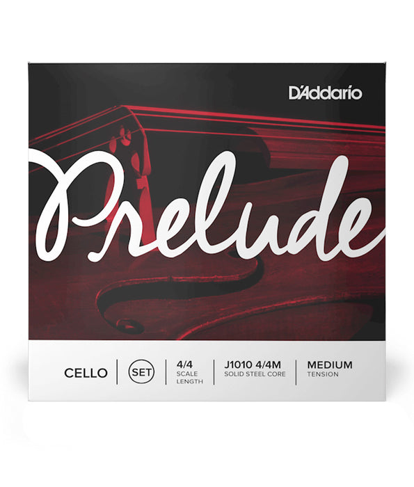 D'Addario Prelude Cello String Set, 4/4 Scale, Medium Tension | New