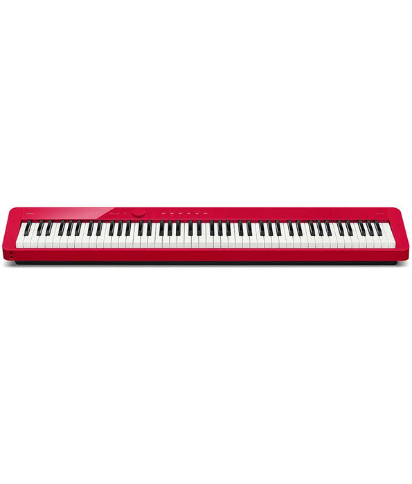 Casio Privia PX-S1100 Slim Digital Console Piano, Red Bundle w/ Stand