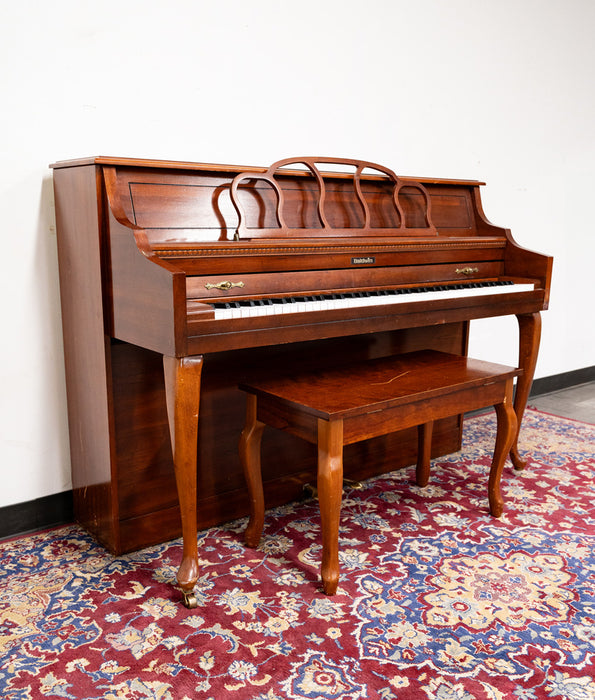 Baldwin 629 Console Upright Piano | Queen Anne Cherry | SN: 1424636 | Used