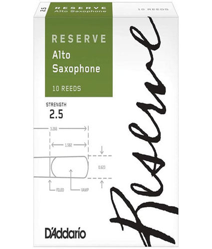 Rico Reserve Alto Saxophone Reeds Size 2.5alamomusiccenter.myshopify ...