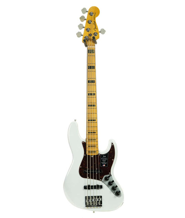 Fender American Ultra Jazz Bass V, Maple Fingerboard - Arctic Pearl