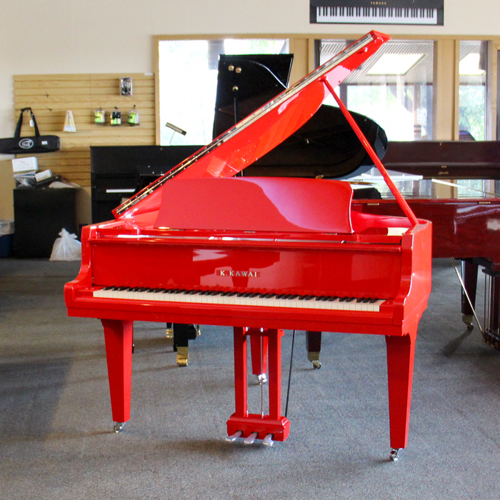 Kawai GL-10 | 5'0" Classic Baby Grand Piano | Ferrari Red Polish