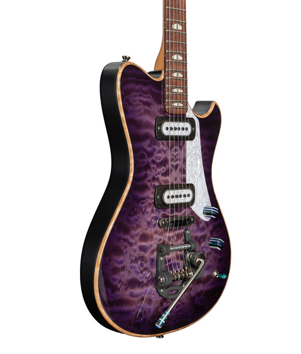 Powers Electric A-Type Electric Guitar - Purple Ube Burst | New