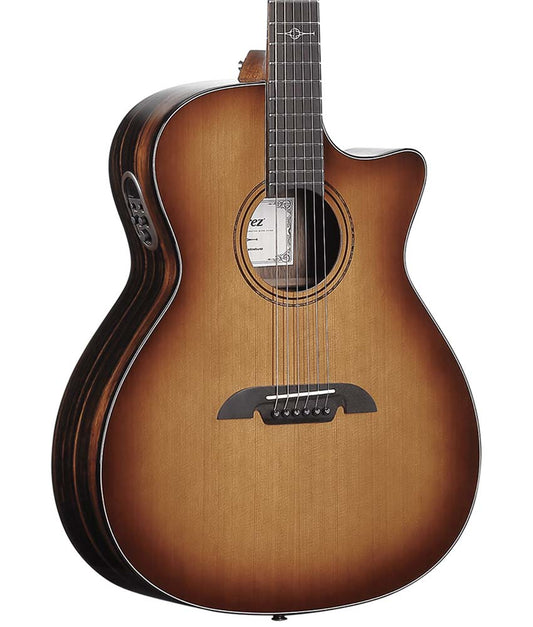 Alvarez AEG95ce Artist Elite Grand Auditorium Red Cedar/Macassar Ebony Acoustic-Electric Guitar - Shadowburst | Floor Model | Used