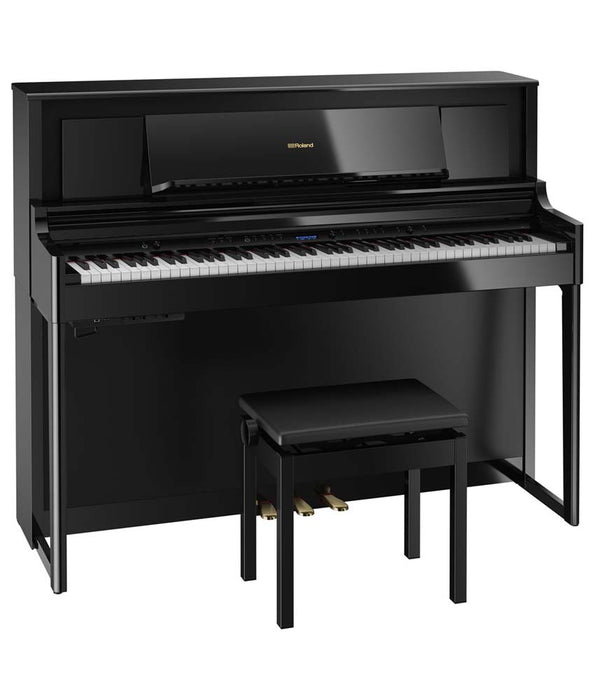 Roland LX706 Digital Piano Kit w/ Stand and Bench - Polished Ebony | New
