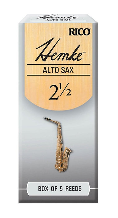 Rico Hemke #2.5 Alto Sax Reeds - 5 Pack
