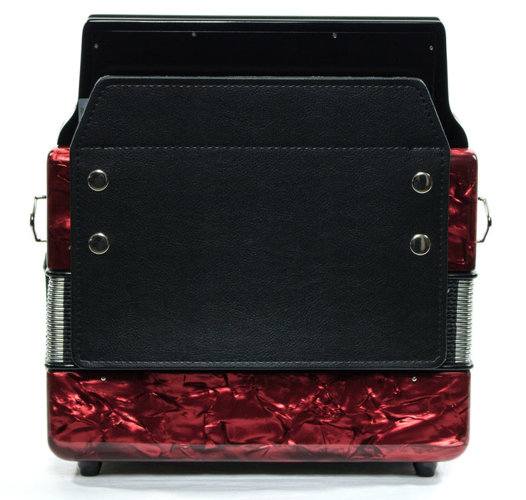 Hohner Corona II Xtreme GCF Button Accordion - Red