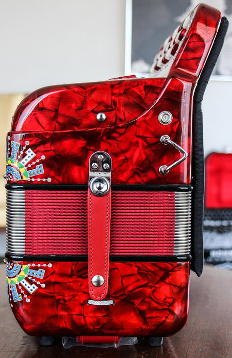 Hohner Anacleto Rey Del Norte Pearl Red