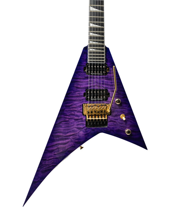 Pre-Owned Jackson Pro Series Rhoads RR24Q Electric Guitar - Transparent Purple | Used