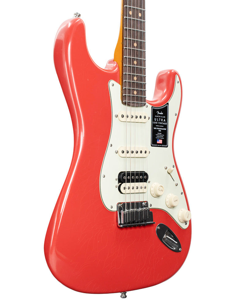 Fender American Ultra Luxe Vintage '60s Strat HSS - Fiesta Red