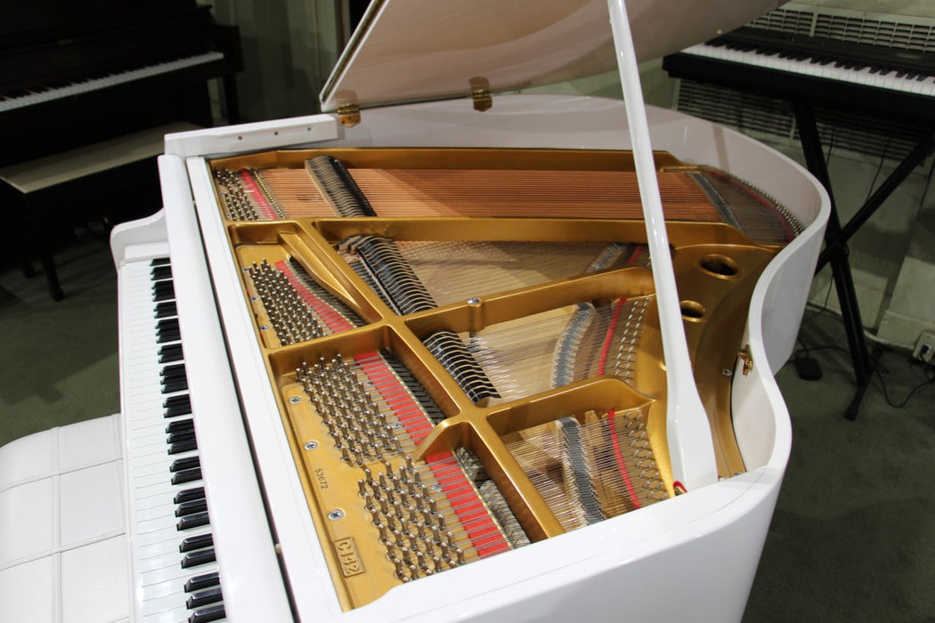 DH Baldwin C142 Baby Grand | Polished White | 53672 | Used