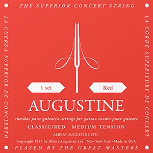 Augustine Red Medium Tension Classical Guitar Strings