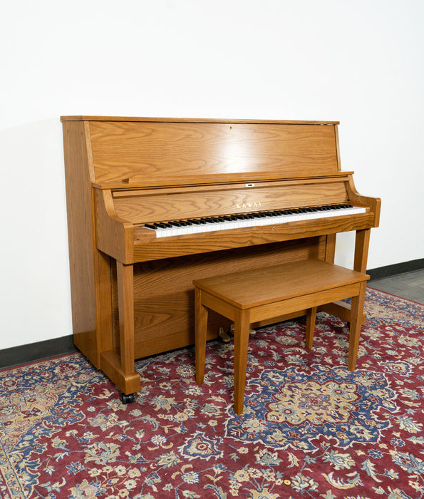Kawai 46" ST-1 Upright Piano | Satin Oak | SN: F163681 | Used