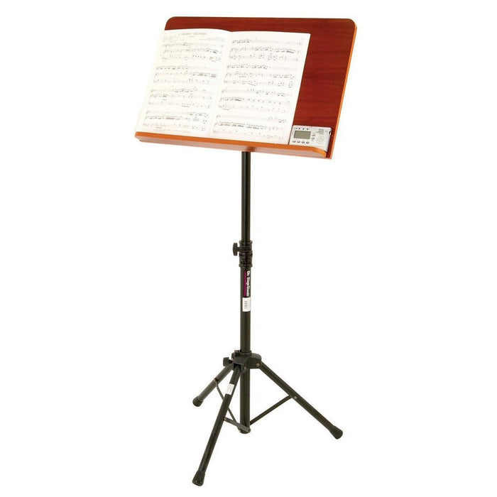 On-Stage SM7312W Conductor Stand with Wide Wooden Bookplate | New