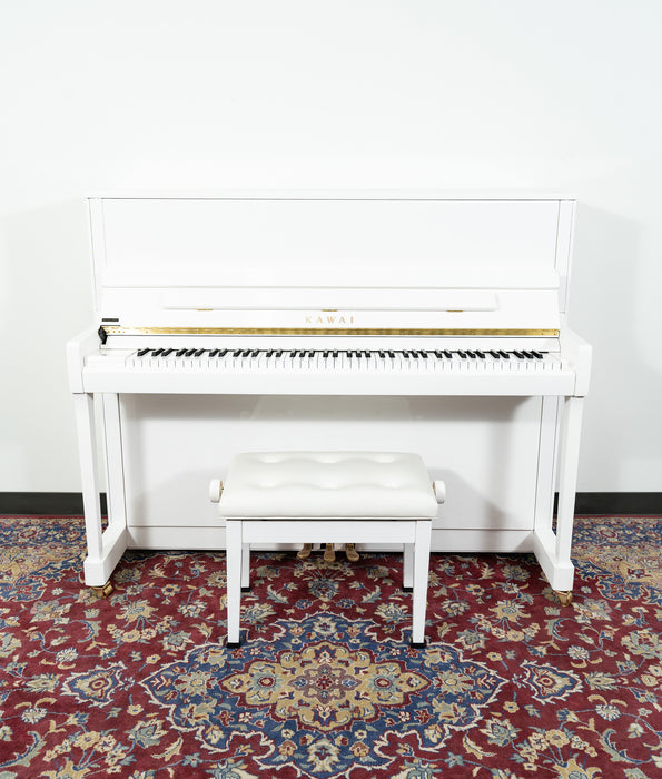 Kawai 48” K-300 Upright Piano | White | SN: 2707643 | Used