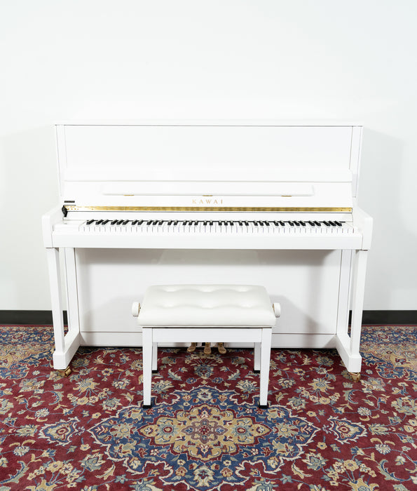 Kawai 48” K300 Upright Piano | White | SN: 2707643 | Used